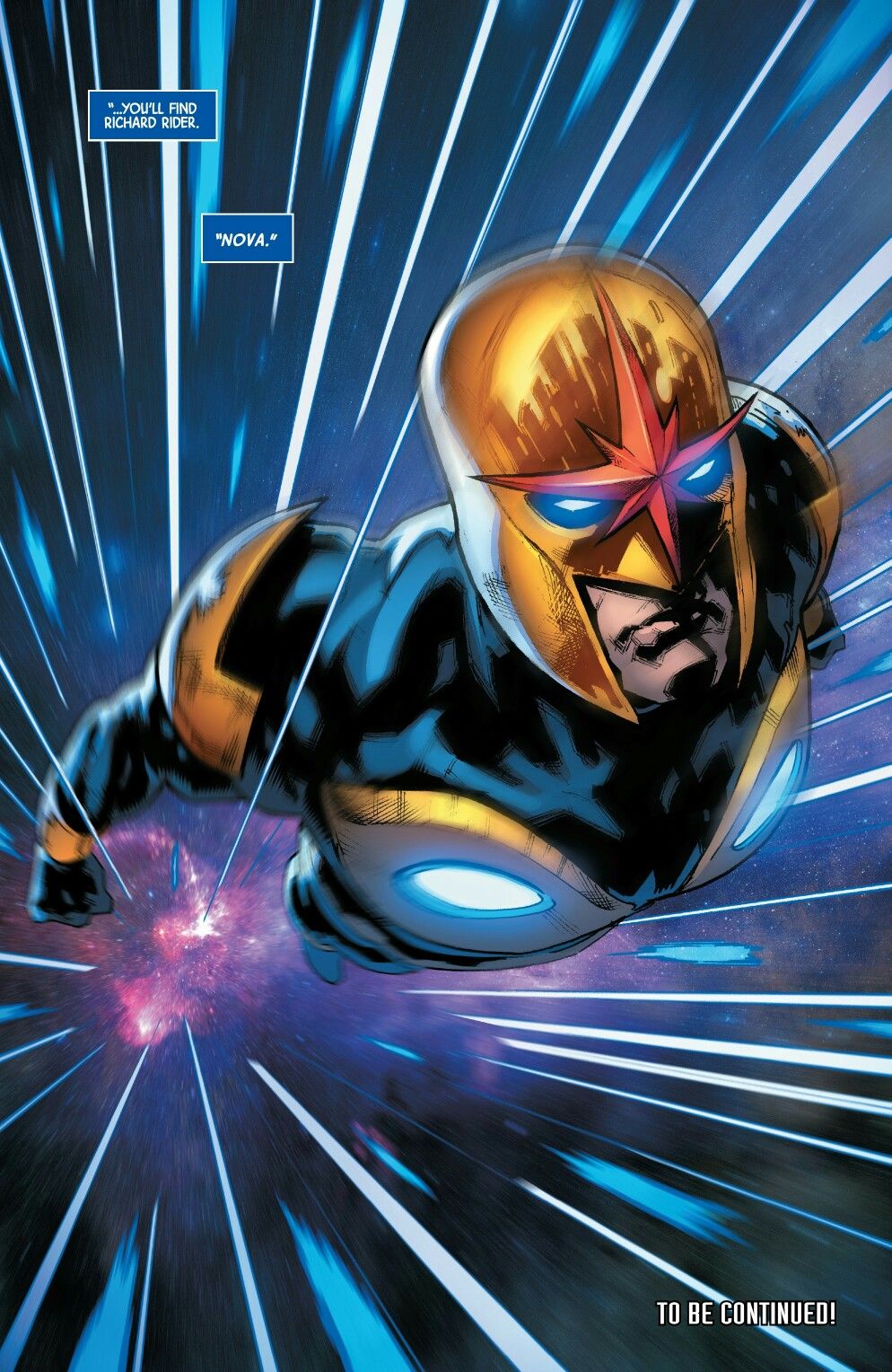 Richard Rider as Nova in Marvel Comics. Marvel Studios are developing a Nova project for the MCU